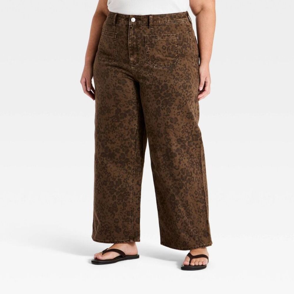 Womens's Highest-Rise Sailor Straight Jeans - Universal Thread Brown 20